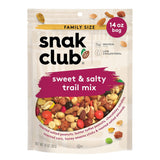 Snak Club Sweet & Salty Trail Mix, Family Size – Gym Bag Portable Snack for Casual Hikers, 14 oz Pouch