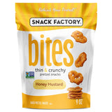 Snack Factory Honey Mustard Bites, 9 Oz Bag – Pre-Portioned 9 Oz Bag for Travel Coolers and Tailgates