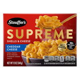 Stouffer's Supreme Shells and Cheese – Versatile Dinner Kit for Gatherings and Weeknights, 12 oz Cheddar Mac