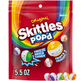 Skittles Pop'd Sour Freeze Dried Candy – Travel Snack for Hotel Stays, 5.5 oz Pouch