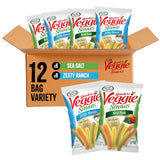 Sensible Portions Garden Veggie Straws Variety Pack for Focus Snack Breaks at Work, Low-Calorie Crunchy Pouches