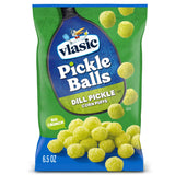 Vlasic Pickle Balls Dill Pickle Flavored Corn Puffs 6.5 oz – No-Mess Crunchy Snack for Birthday Parties and Family Movie Nights