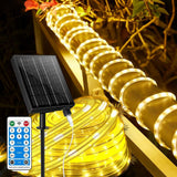 Lumify Weatherproof Solar Rope Light 39FT 100LED for Yard Walkway Restaurant Patio and Holiday Tree Wrapping