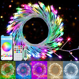 Surplife Music Sync LED Fairy Lights 33Ft with Remote – Creative Holiday Gift for Teens, College Students, and Roommates