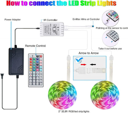 Tenmiro LED Strip Lights – Less is More Accent Strip, Cut to Fit RGB Light for Intentional Decor