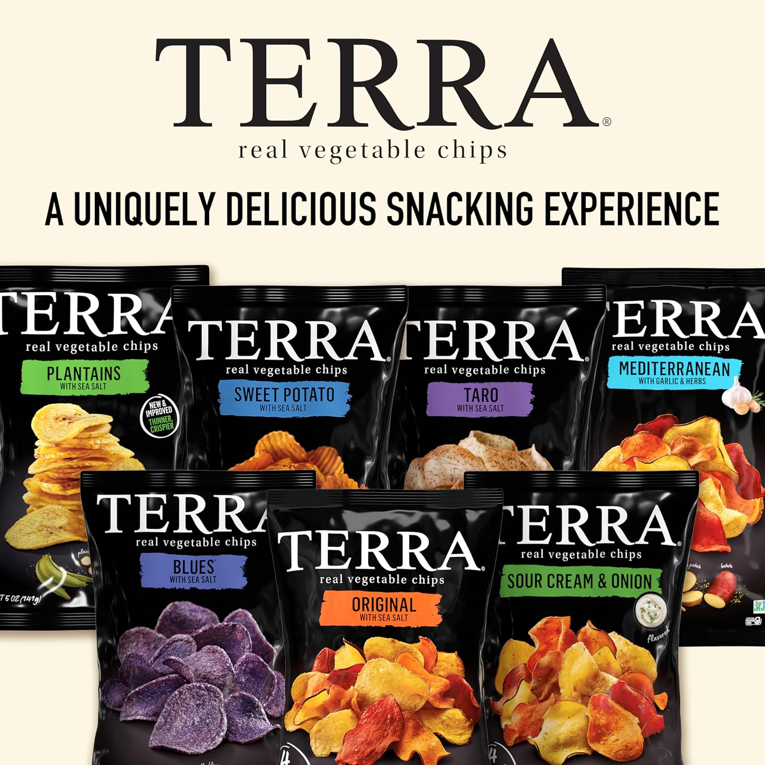 Terra Vegetable Chips – Camping Snack That Holds Up to the Backpack, 5 oz