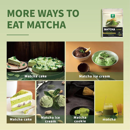 TIAN HU SHAN Culinary Matcha Powder – Productivity Drink Mix for Busy Professionals, Iced Latte Base That Keeps You Sharp