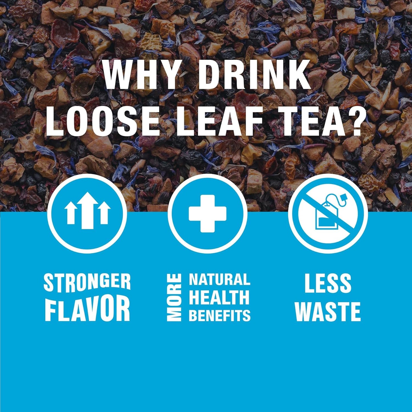 Tiesta Tea Blueberry Wild Child Premium Tea – Ready-to-Give Present for Tea Enthusiasts and Office Gift Exchanges, Decorative Pouch