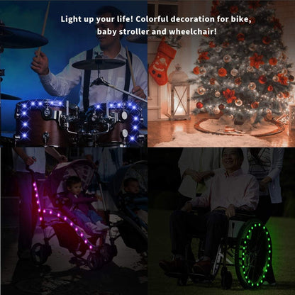 TINANA Kids Bike Wheel Light Set – No-Tools Installation for Bikes 16 Inches and Up