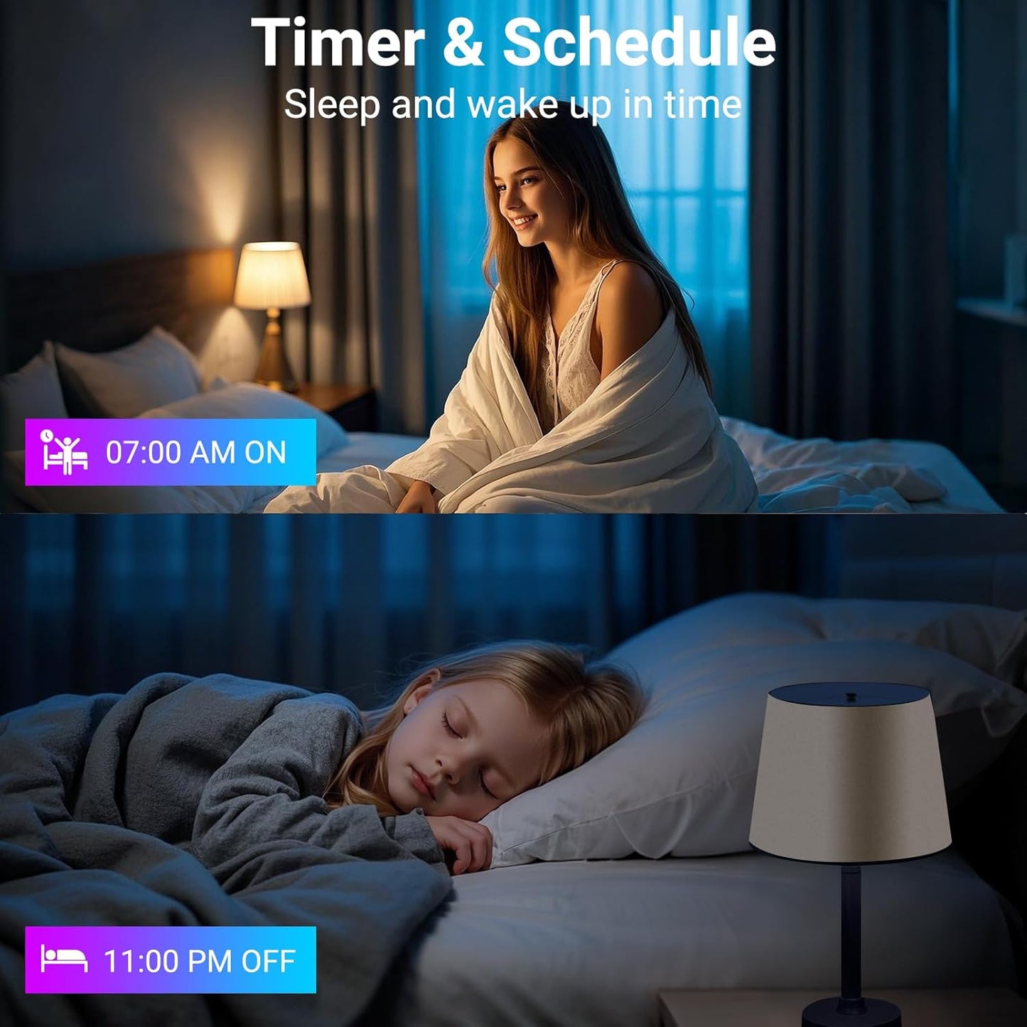 TJOY Smart RGB Bulb – Playroom Mood Lighting for Children, 16M Colors with Parent Friendly App