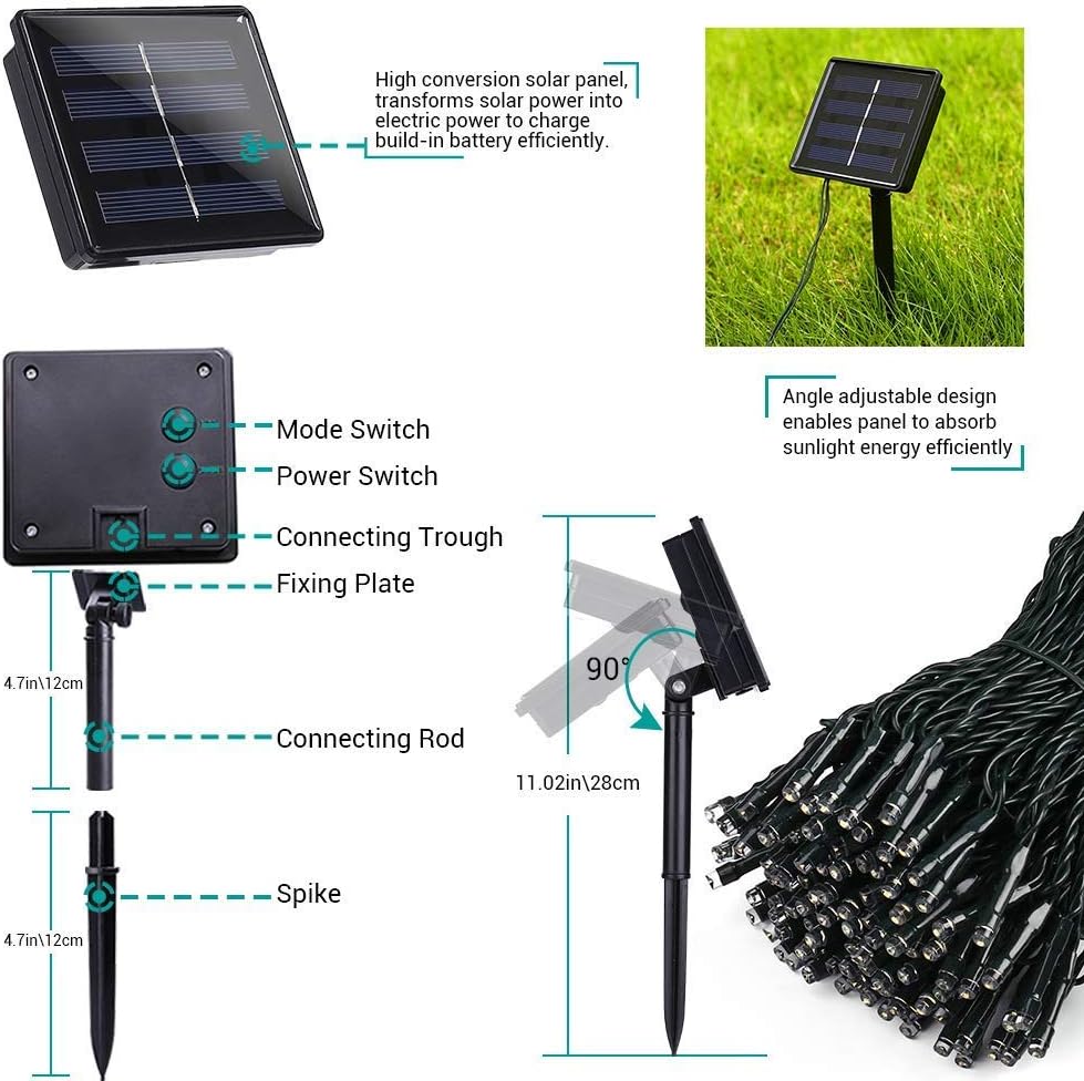 Toodour Solar String Lights – Designer Home Atmosphere Lighting, 6 Color Options for Any Room