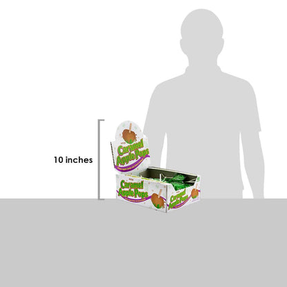 Tootsie Roll Green Apple Caramel Suckers – Reception Desk Candy Dish and Conference Room Snack, Bulk 48 Count