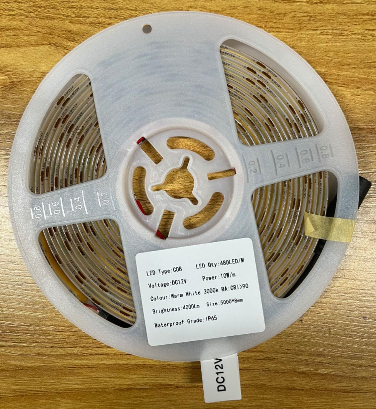 TOPAI Neutral Tone COB LED Strip Light for Less-Is-More Interiors, Dimmable 4000K Natural White Strip for Calm Bedrooms and Studies