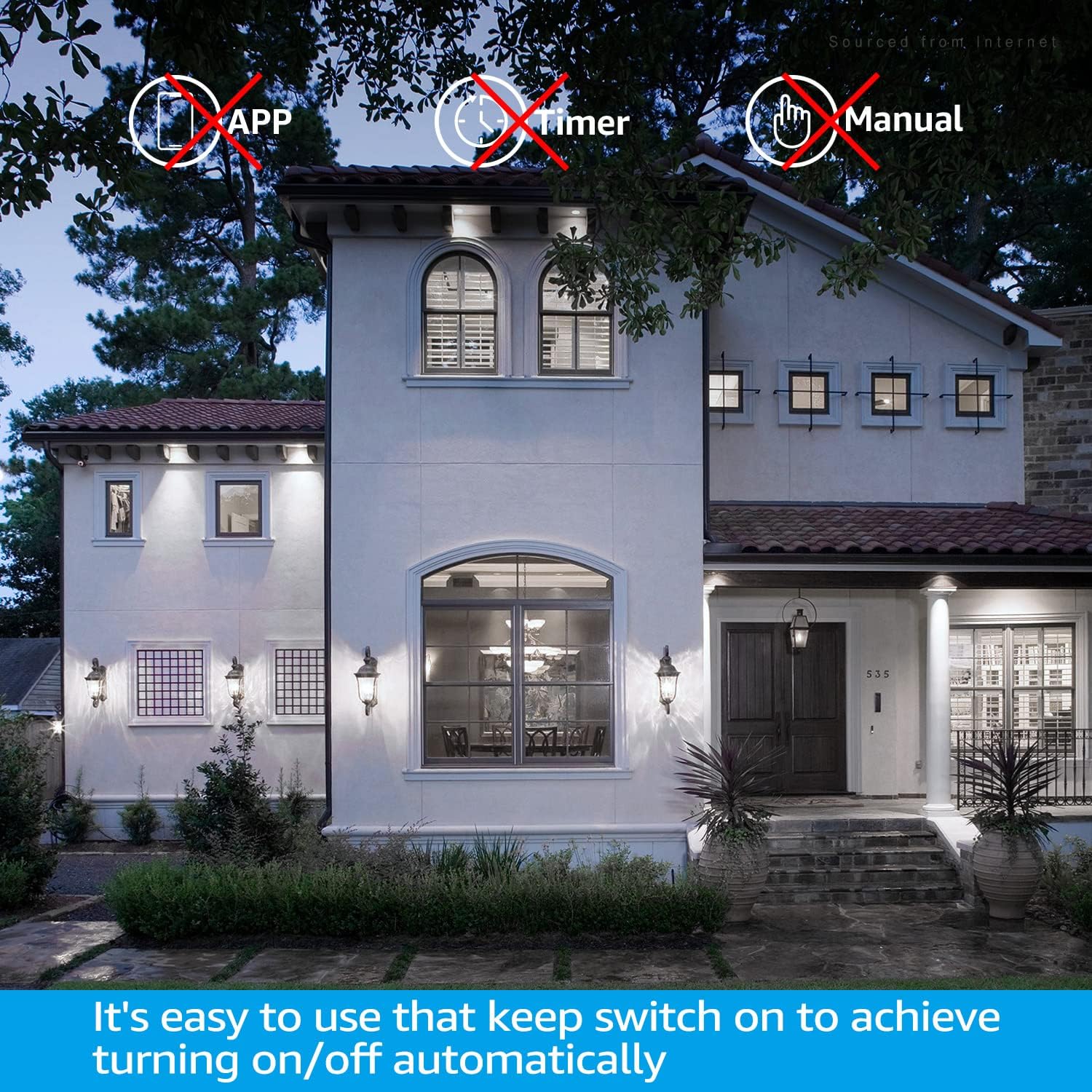 TORCHSTAR Photocell A19 LED Bulb – Sleep-Safe Auto-On Porch and Yard Lighting, No Open-Fame Risk, Built-In Timer, 4-Pack