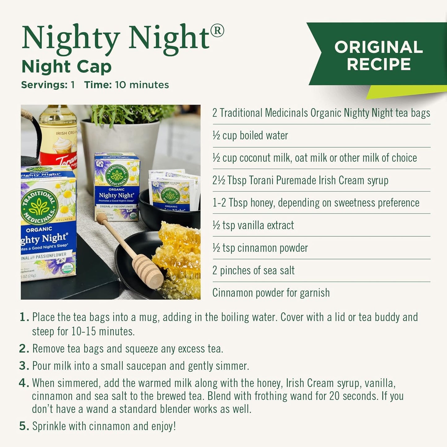 Traditional Medicinals Nighty Night Extra – Housewarming Wellness Present for the Stressed Hostess, 16 Bags