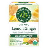 Traditional Medicinals Organic Lemon Ginger Tea – Simple USDA Organic Brew for Uncluttered Pantries and Effortless Wellness
