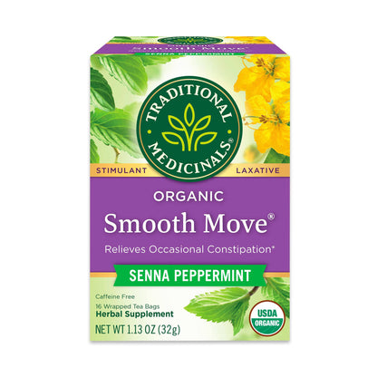 Traditional Medicinals Smooth Move – Trusted 40-Year Herbal Formula for Safe, Predictable Overnight Relief