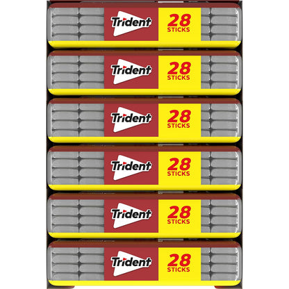 Trident Spearmint Sugar-Free Chewing Gum – Daily Oral Care Ritual with Xylitol for Cavity Protection