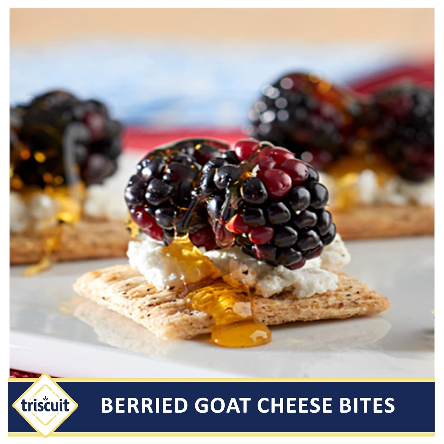 Triscuit Cracked Pepper & Olive Oil Crackers – Hearty Base for Build-Your-Own Mini Cracker Sandwiches