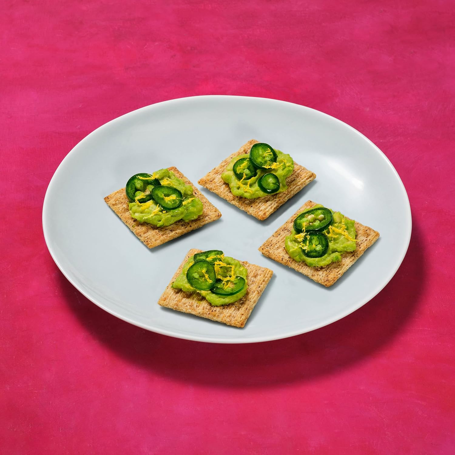 Triscuit Cracked Pepper & Olive Oil Crackers – Hearty Base for Build-Your-Own Mini Cracker Sandwiches