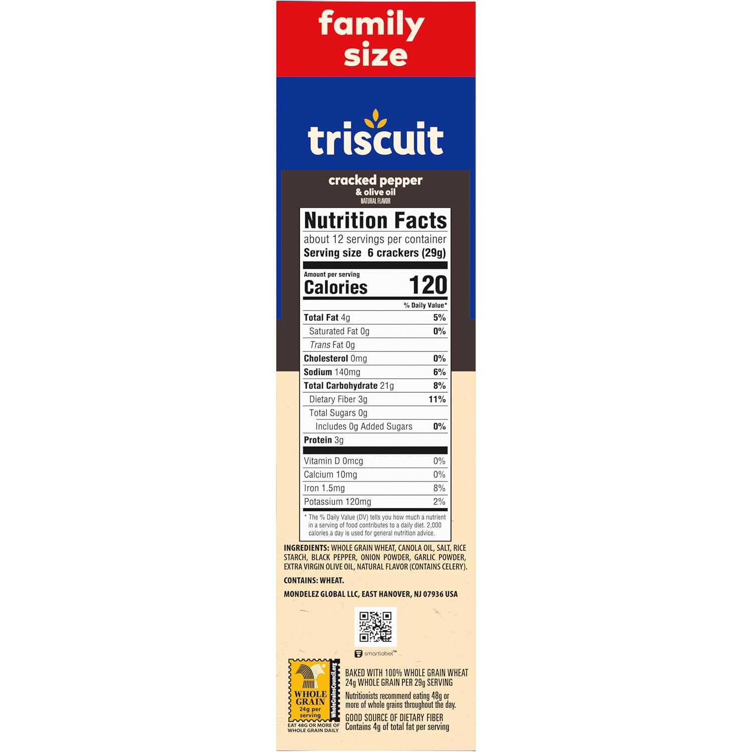 Triscuit Cracked Pepper & Olive Oil Crackers – Hearty Base for Build-Your-Own Mini Cracker Sandwiches