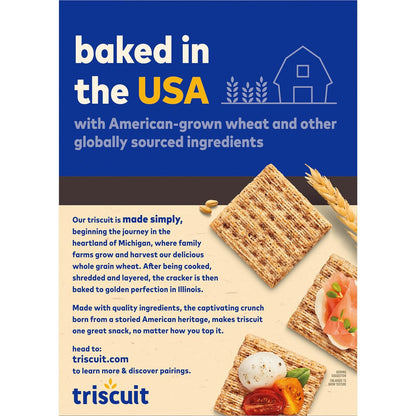 Triscuit Cracked Pepper & Olive Oil Crackers – Hearty Base for Build-Your-Own Mini Cracker Sandwiches
