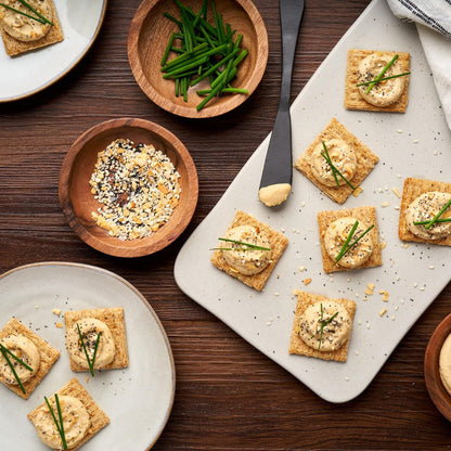 Triscuit Cracked Pepper & Olive Oil Crackers – Hearty Base for Build-Your-Own Mini Cracker Sandwiches