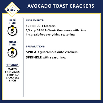 Triscuit Hint of Sea Salt Whole Grain Crackers – Durable Woven Cracker for Backyard Gatherings and Outdoor Charcuterie