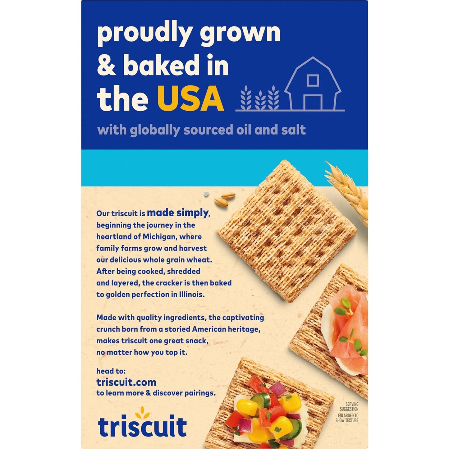 Triscuit Hint of Sea Salt Whole Grain Crackers – Durable Woven Cracker for Backyard Gatherings and Outdoor Charcuterie