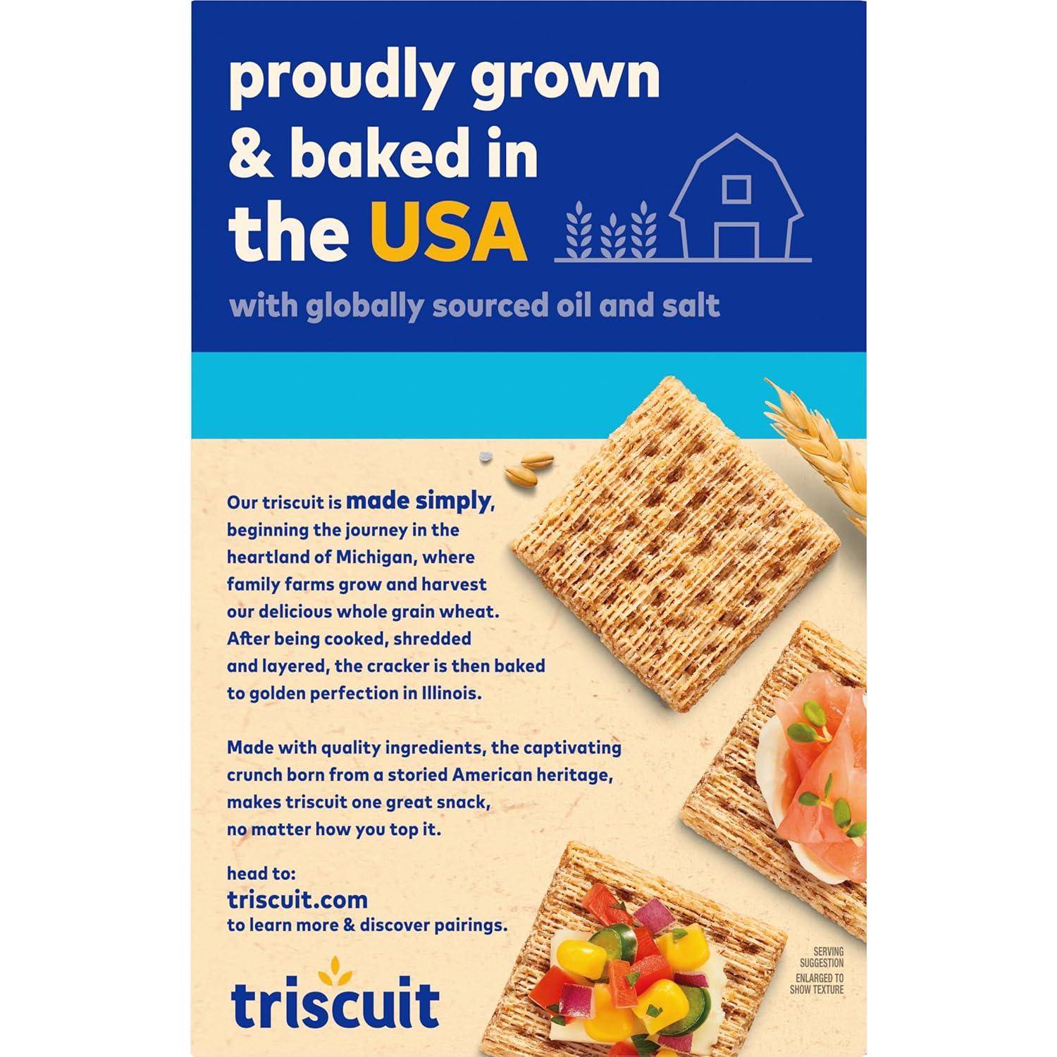 Triscuit Hint of Sea Salt Whole Grain Crackers – Durable Woven Cracker for Backyard Gatherings and Outdoor Charcuterie
