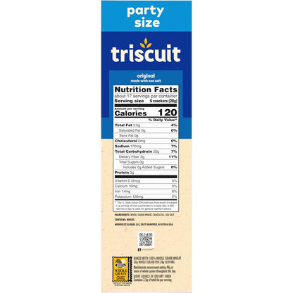 Triscuit Original Baked Crackers – Travel-Friendly Crunch for Outdoor Dining