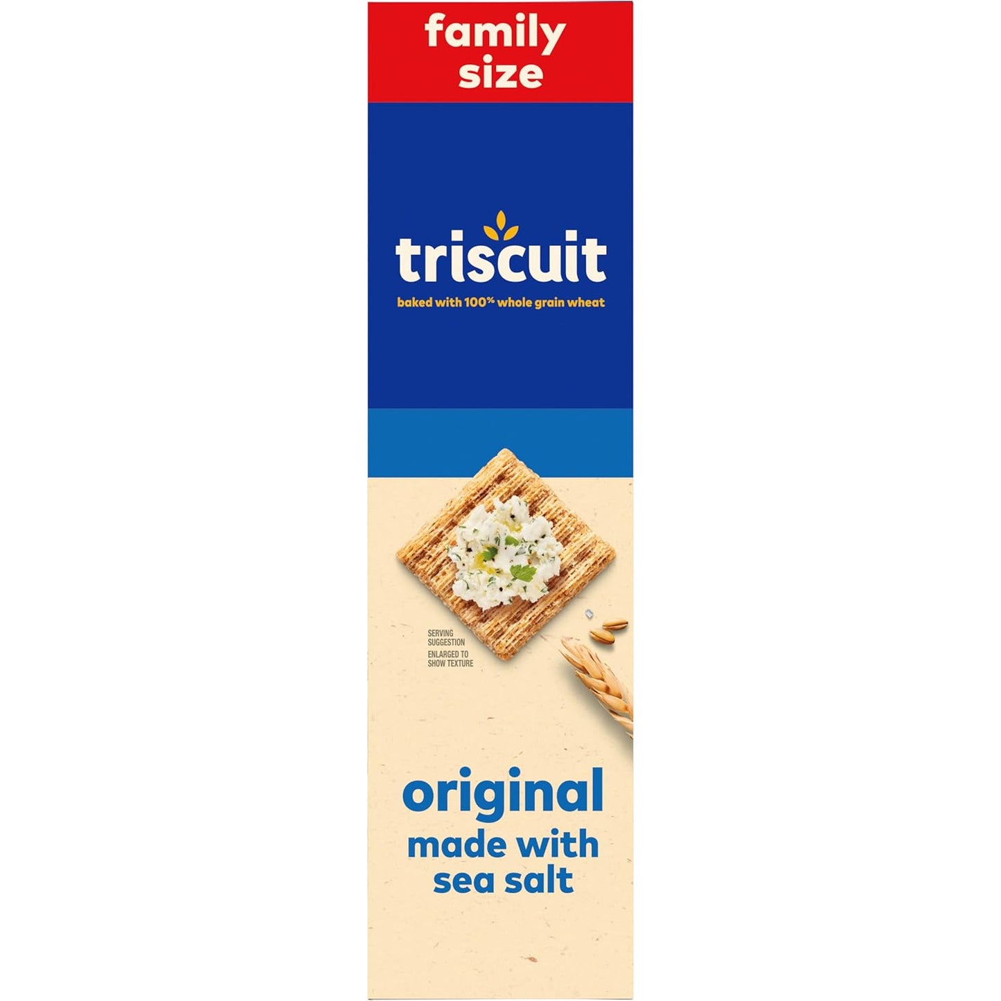 Triscuit Original Whole Grain Wheat Crackers – Family Pack Woven Crackers for Kids Lunch and After School, 12.5 oz