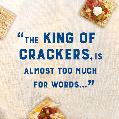 Triscuit Original Whole Grain Wheat Crackers – Family Pack Woven Crackers for Kids Lunch and After School, 12.5 oz