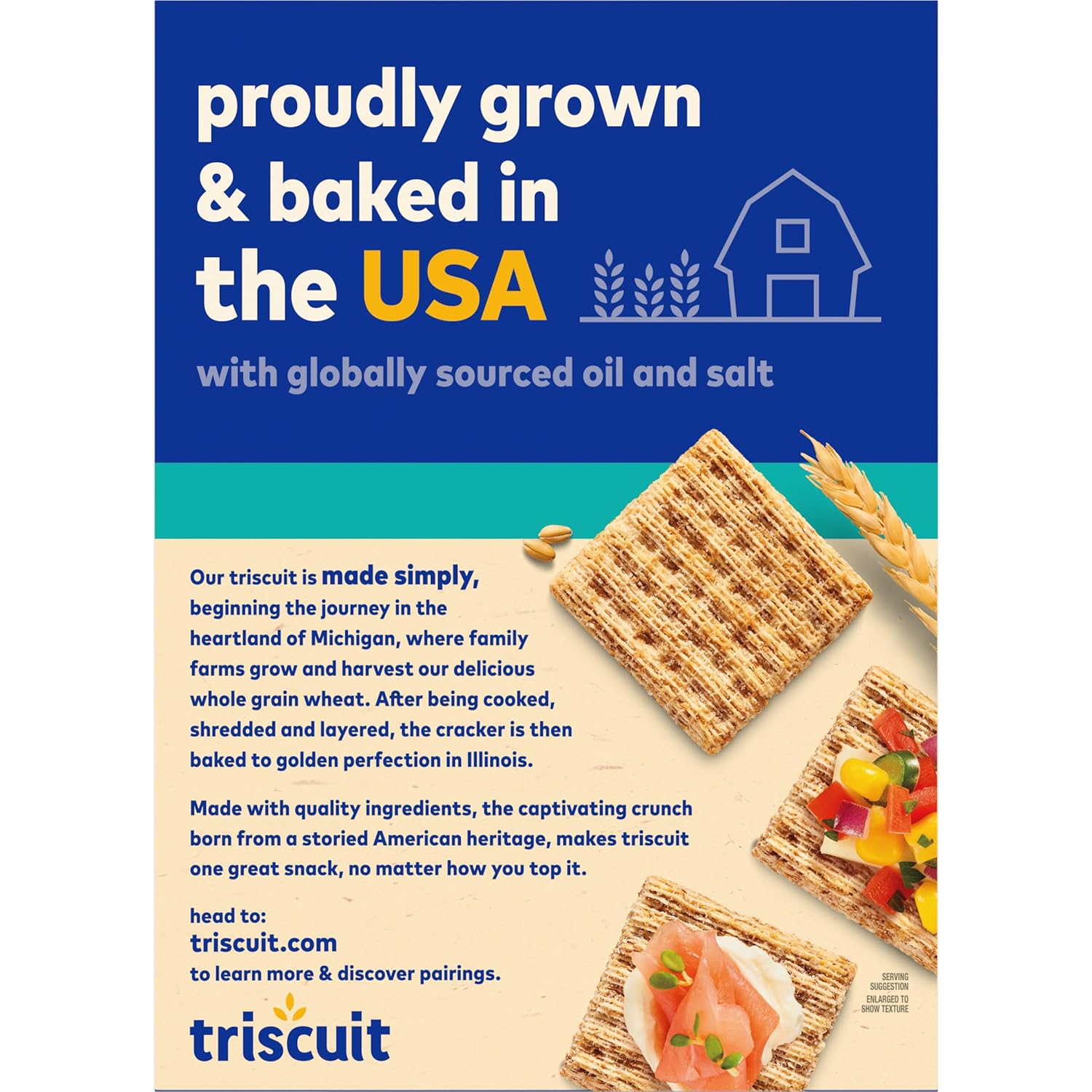 Triscuit Reduced Fat Crackers – Kosher Certified Lunch Bag Side for School and Work