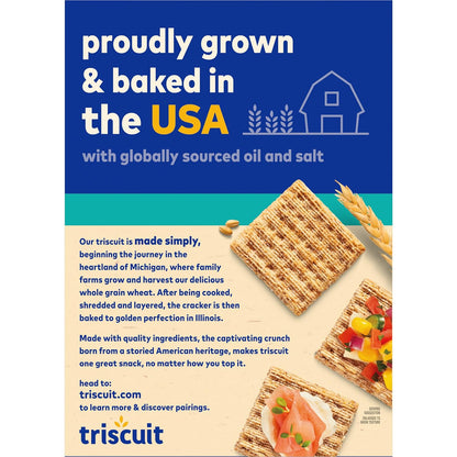 Triscuit Reduced Fat Crackers – Kosher Certified Lunch Bag Side for School and Work