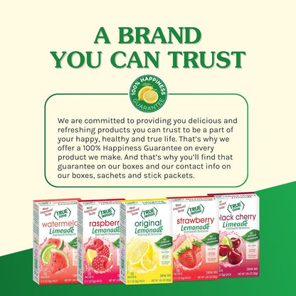 True Citrus Mango Orangeade Single Serve Drink Mix - Non GMO Lunchbox Hydration Pick for Picky Kids