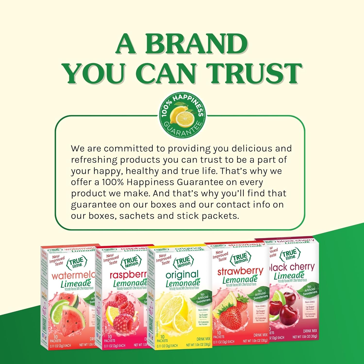 True Citrus True Lemon Strawberry Lemonade Stevia Packets – Kid Approved Drink Mix to Replace Juice and Soda