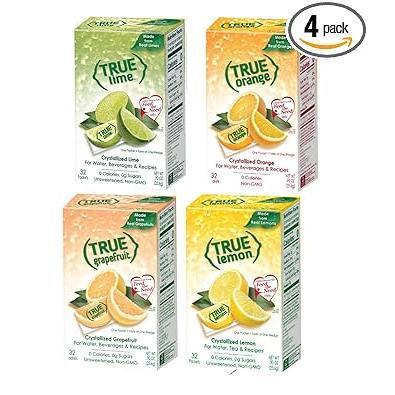 TRUE LEMON Crystallized Lemon Packets – Desk-Side Lemon Flavoring for Steady Focus During Long Work Sessions