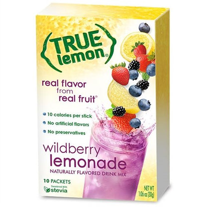 TRUE LEMON Crystallized Lemon Packets – Desk-Side Lemon Flavoring for Steady Focus During Long Work Sessions
