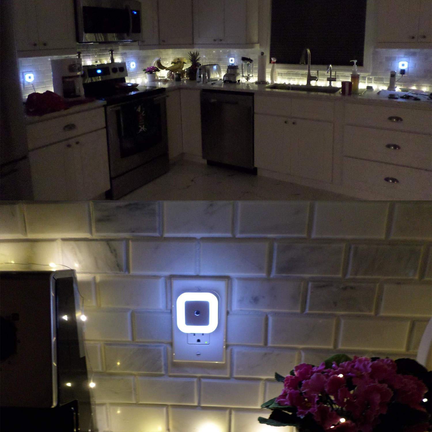 Uigos LED Night Light – Useful Holiday Gift for Seniors and Parents, 6-Pack Plug-in Dusk to Dawn Set