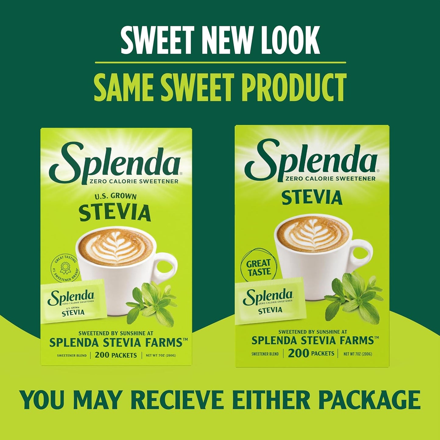 us-grown stevia sourced from splenda's farm in central florida