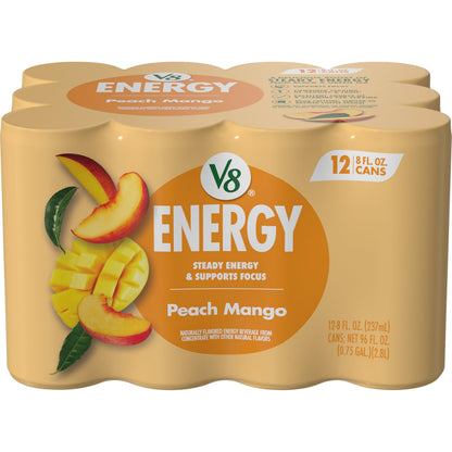 V8 +Energy Sparkling Pomegranate Blueberry 4 Pack – Stocking Stuffer for the Energy Drink Lover