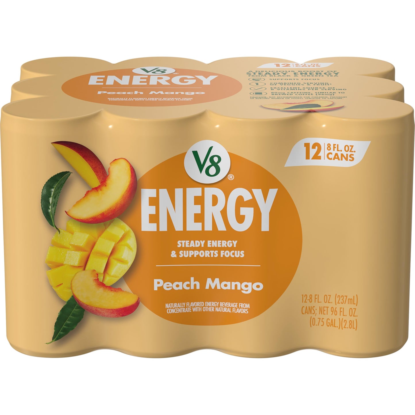 V8 +Energy Sparkling Pomegranate Blueberry 4 Pack – Stocking Stuffer for the Energy Drink Lover