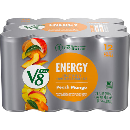 V8 +Energy Sparkling Pomegranate Blueberry 4 Pack – Stocking Stuffer for the Energy Drink Lover