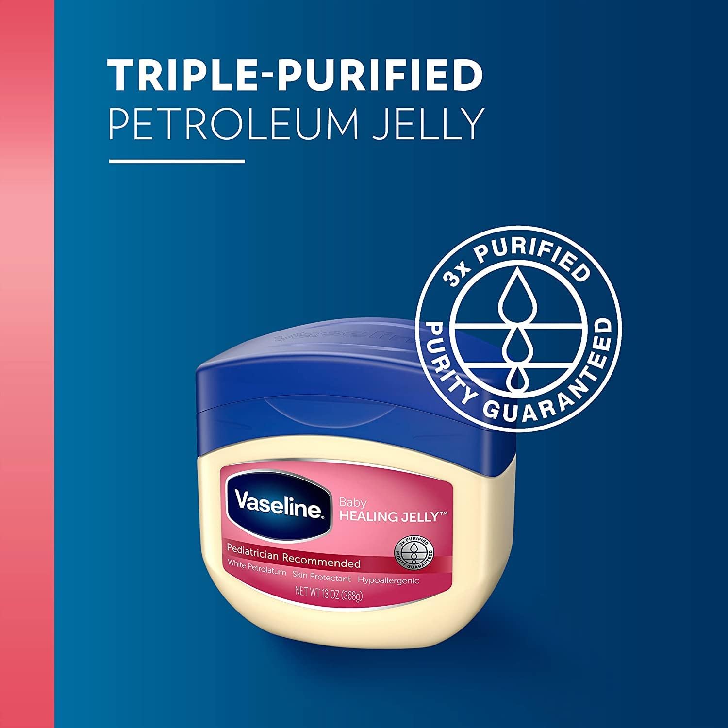 Vaseline Baby Skincare Petroleum Jelly 4-Pack – Heartfelt Newborn Home Visit Gift for Growing Families