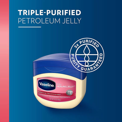 Vaseline Baby Skincare Petroleum Jelly 4-Pack – Heartfelt Newborn Home Visit Gift for Growing Families