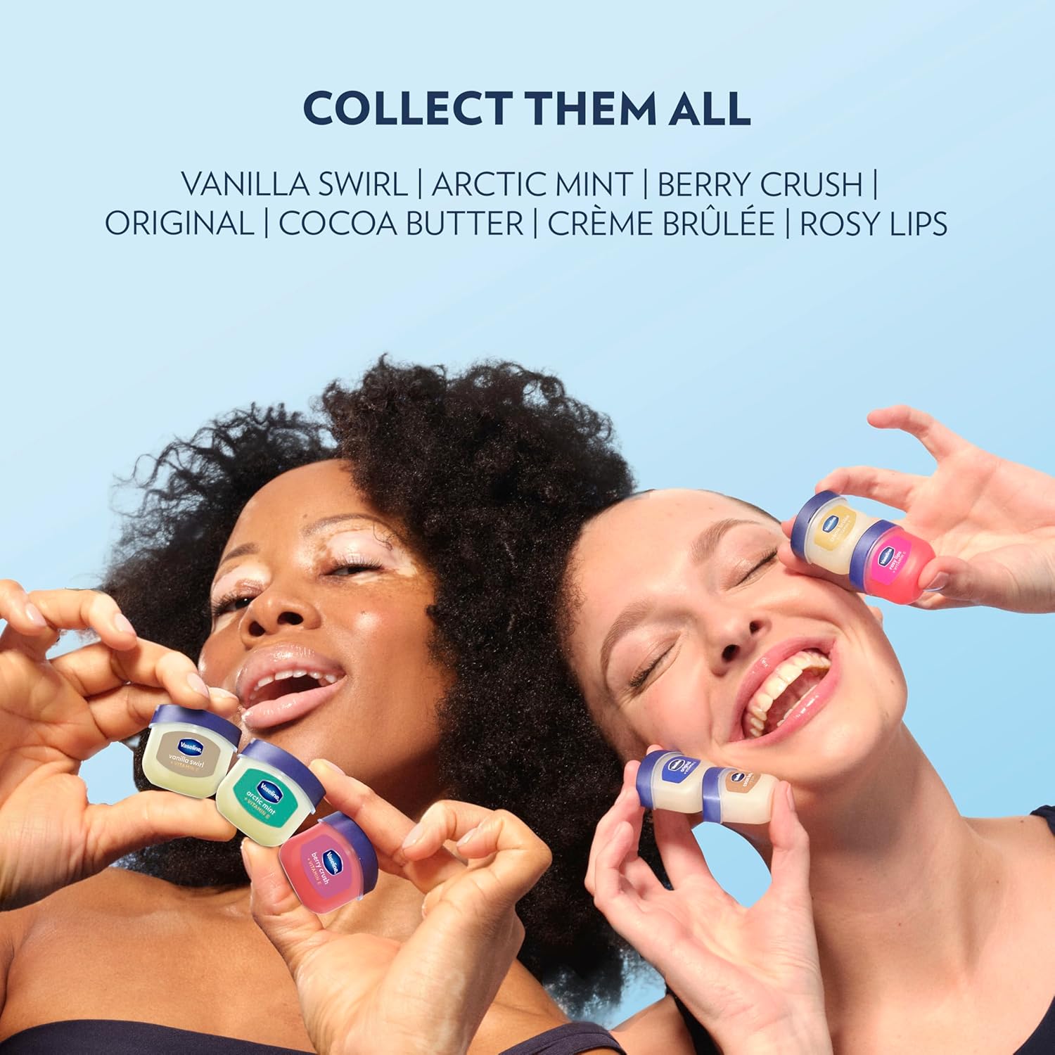 Vaseline Healing Jelly Mini Tins 2 Pack – Gentle Lip Care Ritual for Sensitive, Weathered Lips, 0.5 oz