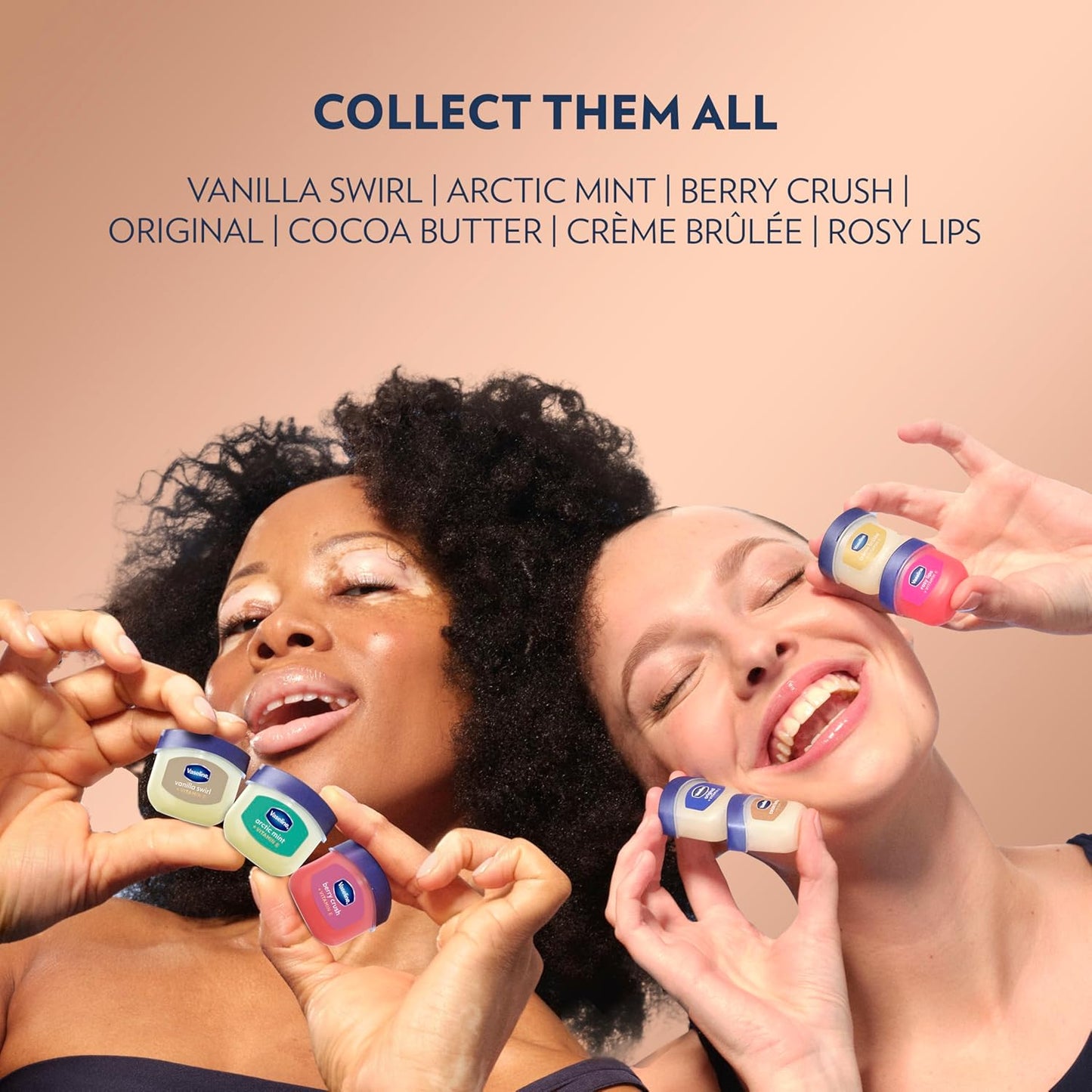 Vaseline Lip Therapy Mini Tin 2 Pack – Thoughtful Stocking Stuffer Gift for Mom, Cocoa Butter Hydrating Balm