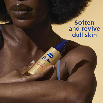 Vaseline Radiant X Replenishing Body Oil, Dermatologist Co-Created Premium Glow Oil for Elevated Vanity