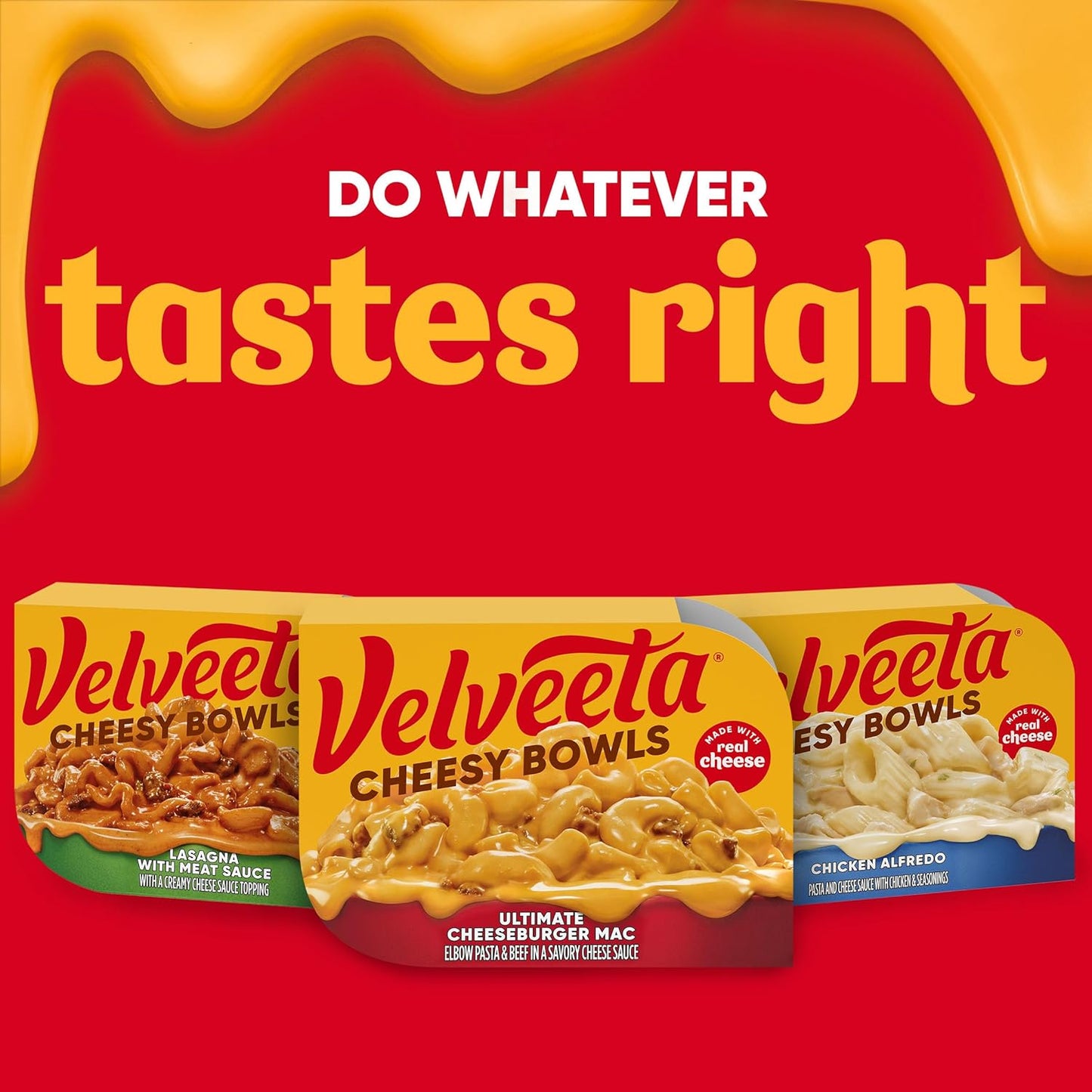 Velveeta Cheeseburger Mac Microwave Meal – No-Cook Lunch for Tweens in the Playroom, 9 oz Single-Serve Bowl